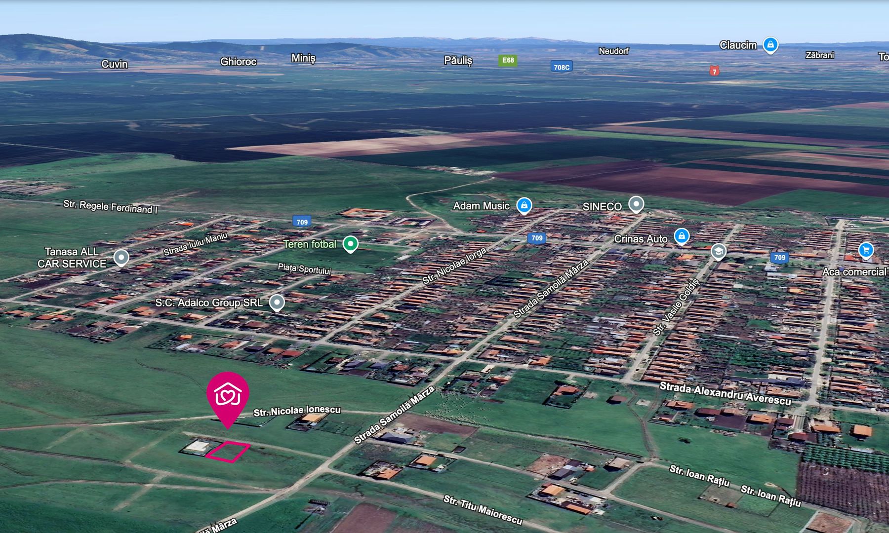 Teren pentru construcție casă în Horia, Arad (liniște și aer curat)