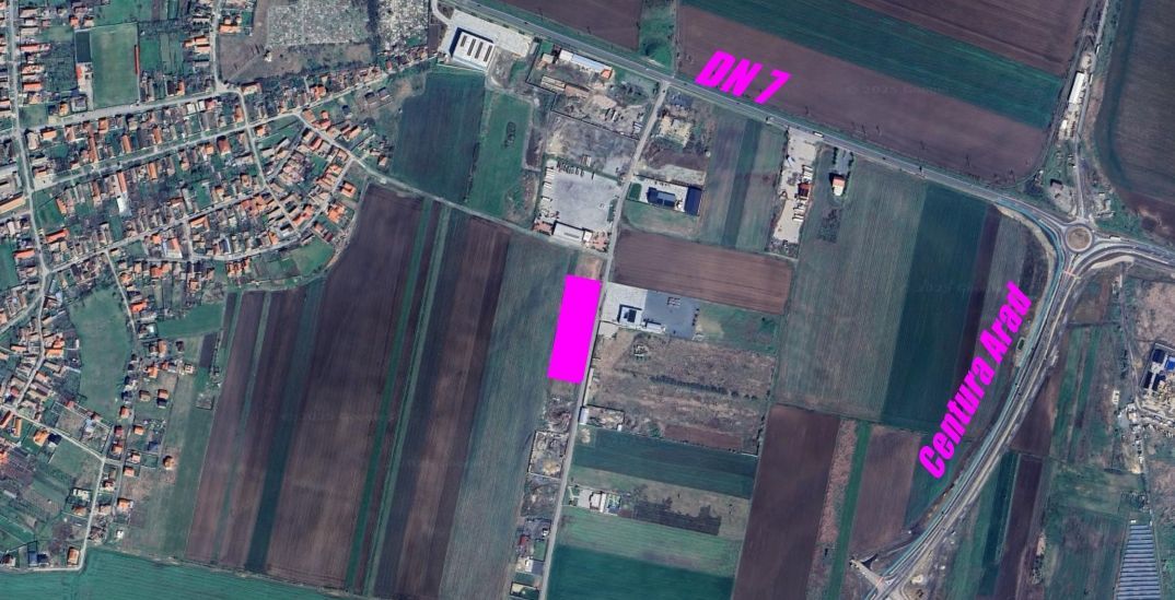 Imagine 1 - Teren cu acces DN7 și A1, ideal pentru dezvoltări industriale