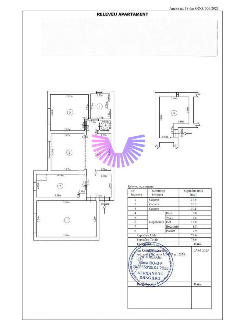 Apartament 3 camere la parter 66 mpu | Terezian - Str.Rusciorului