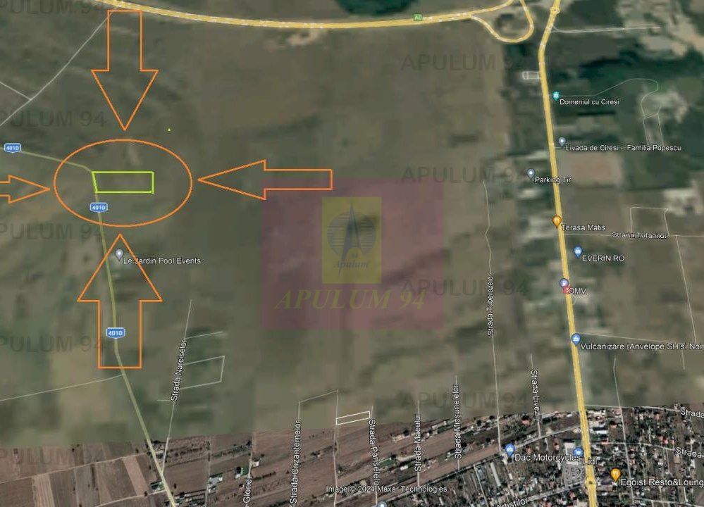 Teren Intravilan  cu front stradal la un Drum Principal langa București - imaginea 3
