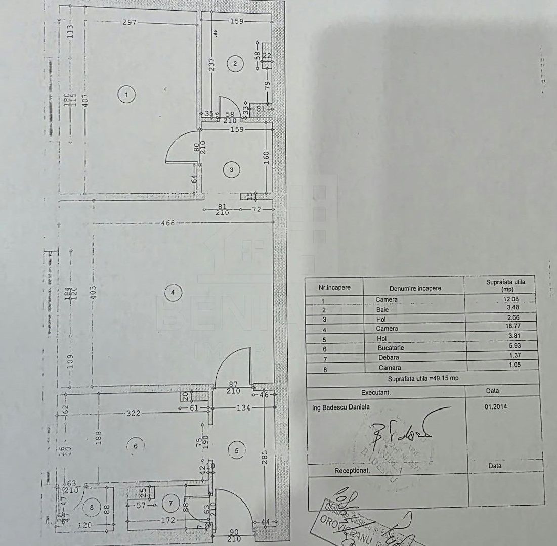 2Camere-Parter-Renovat- 50mp -Centrala Termica-Mobilat-Utilat-Brazda - imaginea 9
