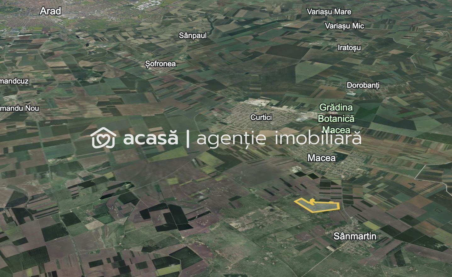 Imagine 4 - Teren 42 ha pentru parc fotovoltaic – Macea, Arad