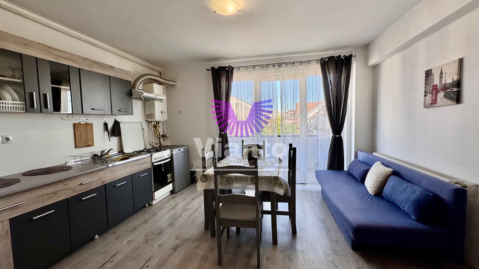 Apartament 2 Camere utilat si mobilat cu balcon si Parcare - Cartier Arhitectilor