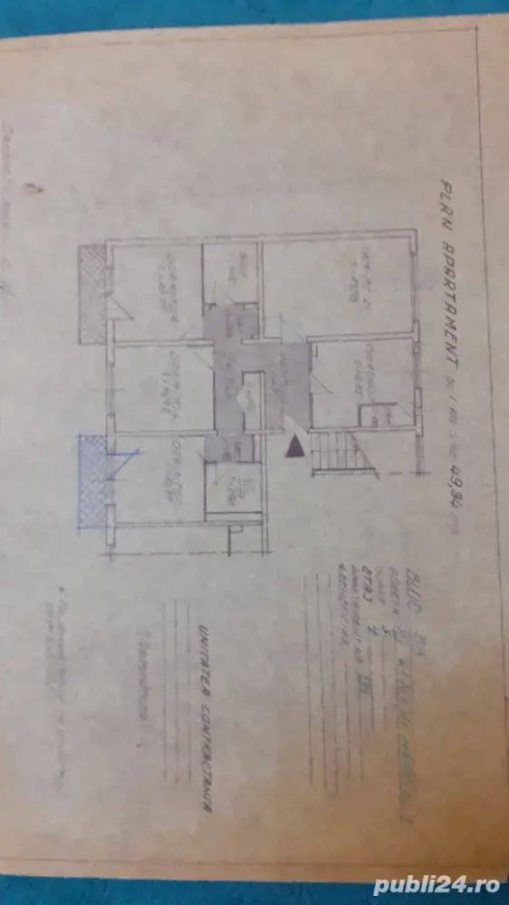 vand apartament 4  camere et.4 an 1979București