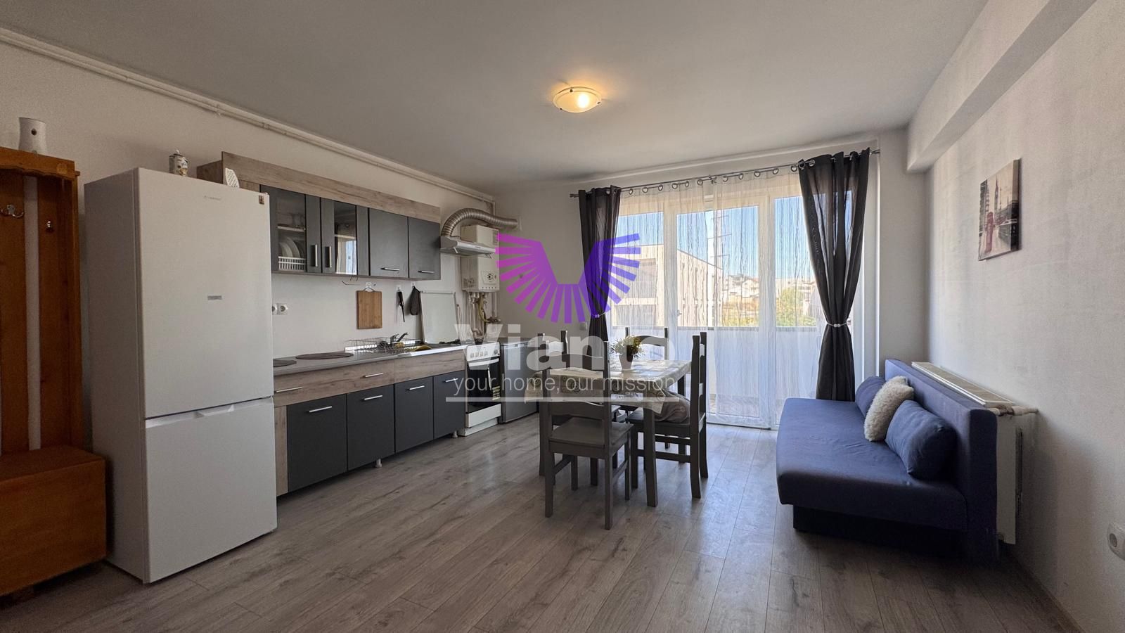 Apartament 2 Camere Utilat si Mobilat -Balcon si Parcare - Cartier Arhitectilor