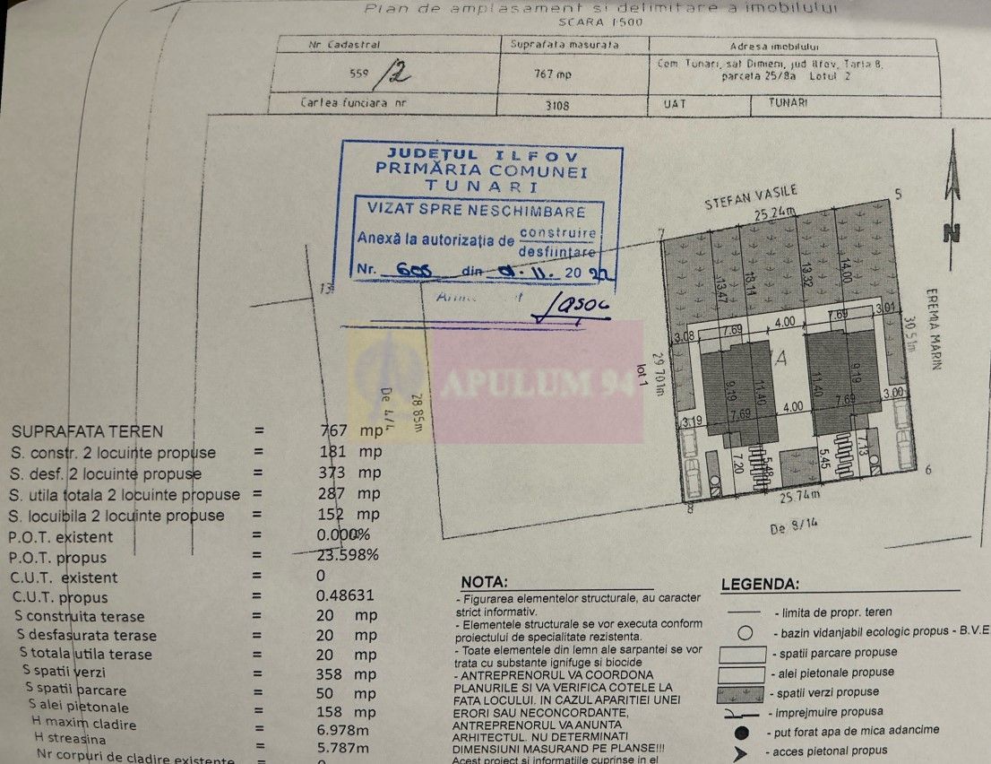 Casa individuala 150mp Teren 384mp | Dimieni, Tunari