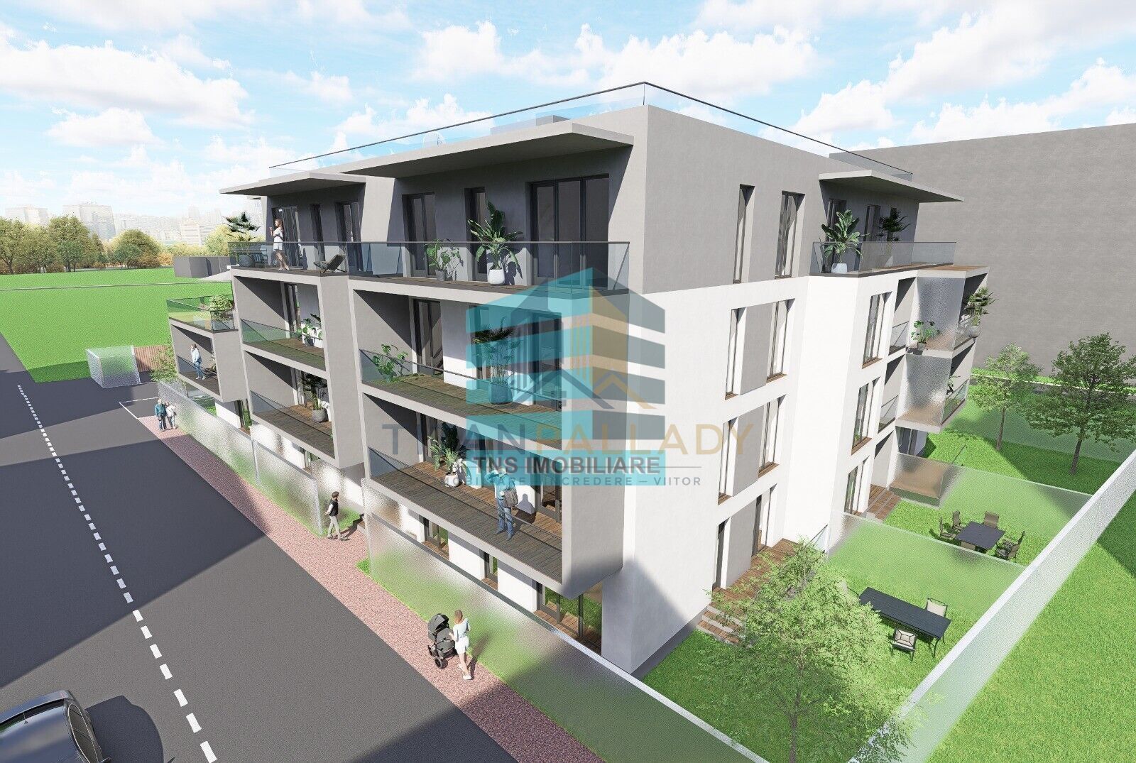 3 Camere cu Gradina 53 Mp,Boutique,Parcare Bonus,Titan -Pallady