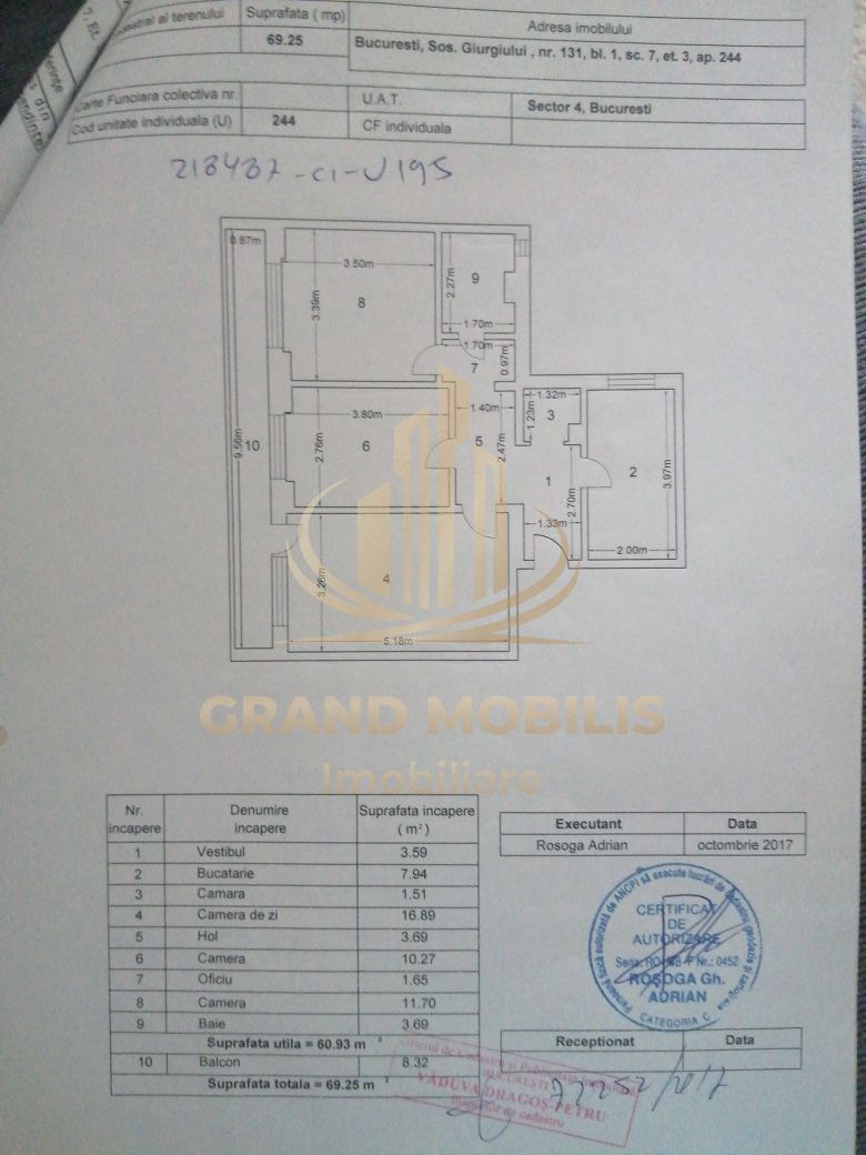 Vând apartament cu trei camere confort 1 - imaginea 8
