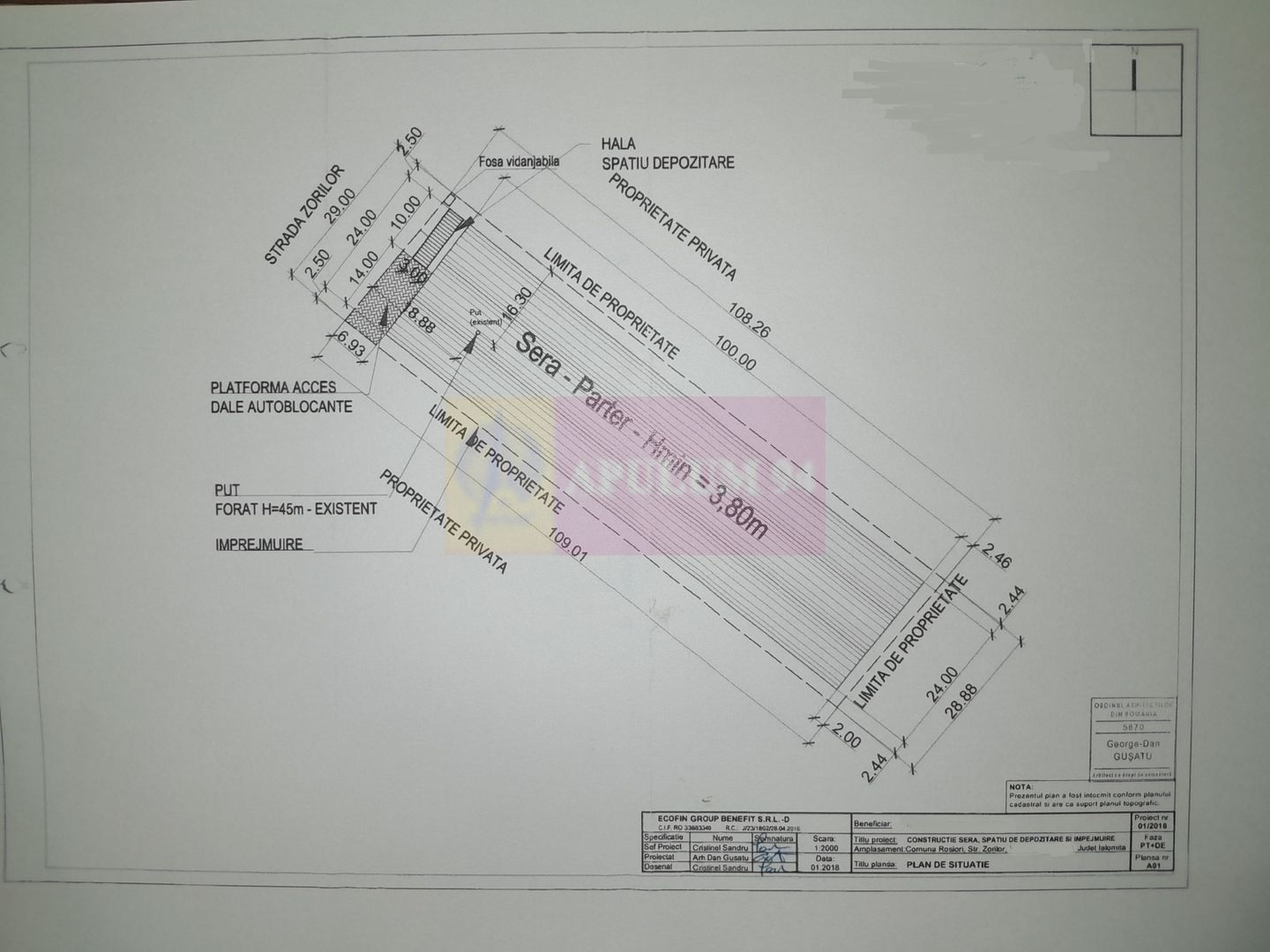 VANZARE TEREN 3100 MP - SAT ROSIORI (IL)