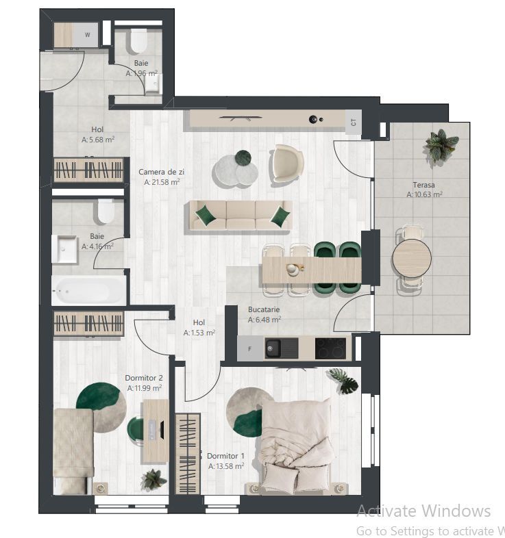 Apartament nou cu 3 camere | Denya Forest - imaginea 10