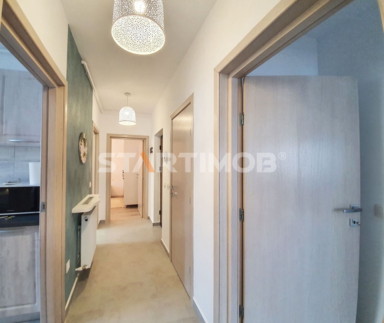 Apartament mobilat 3 camere cu parcare subterana