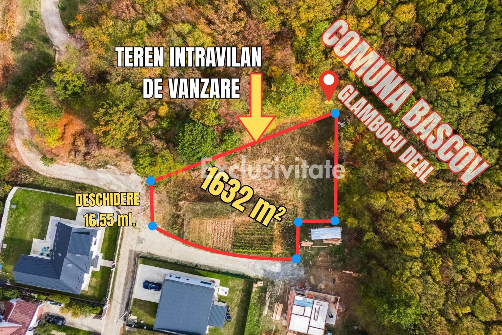 Teren Bascov-Glamboc 400 mp si 731mp, langa padure,toate utilitatile - imaginea 2