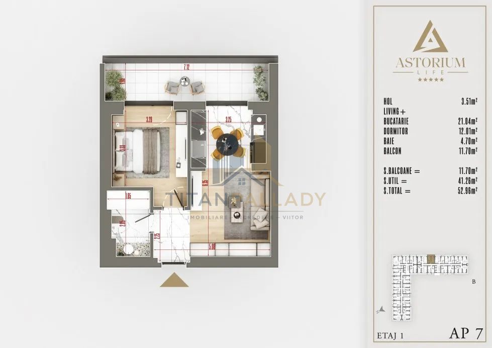 2 Camere Tip Studio ,Design Modern,Mutare Imediata ,Astorium Pallady