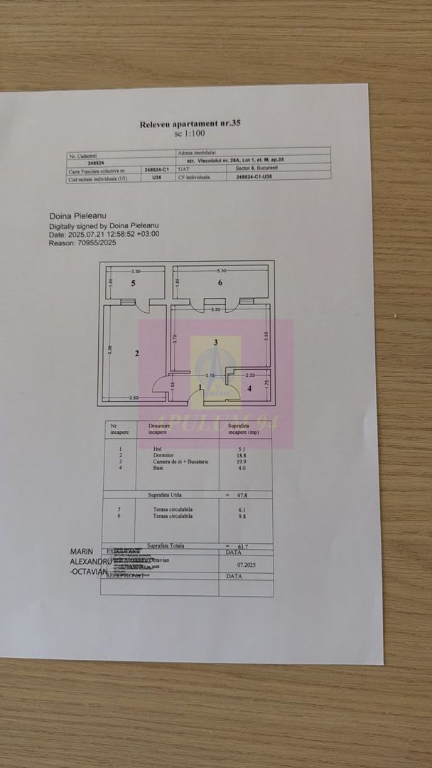 2 cam mobilate, lux, cu terasa și parcare, metrou Pacii - imaginea 4