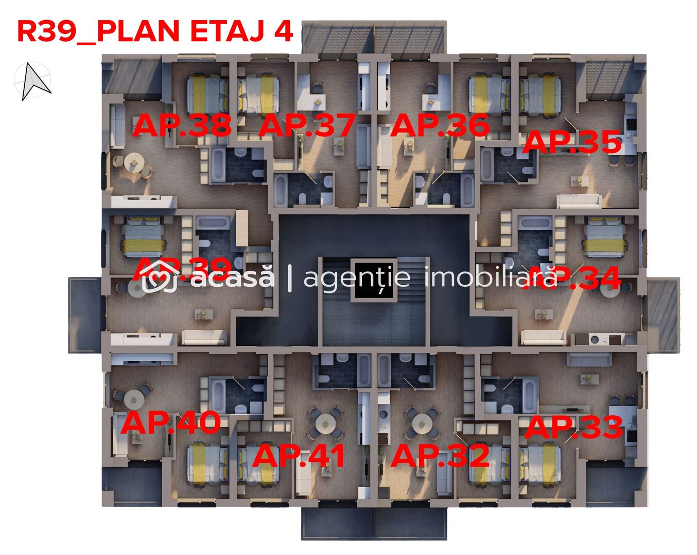 Imagine 5 - Apartament nou, cu 2 camere - ARED – Direct de la dezvoltator