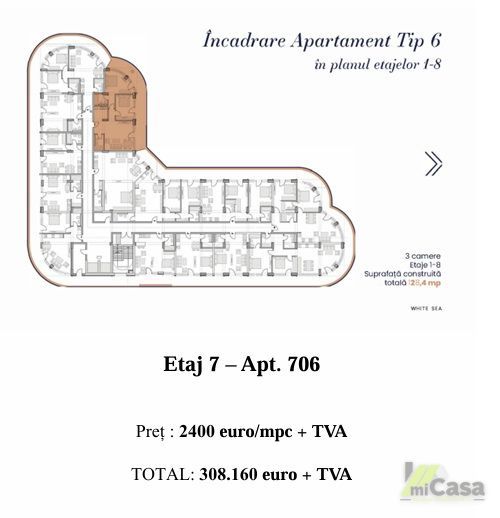 Apartament 3 Camere - Complex Rezidențial WHITE SEA - Mamaia - imaginea 11