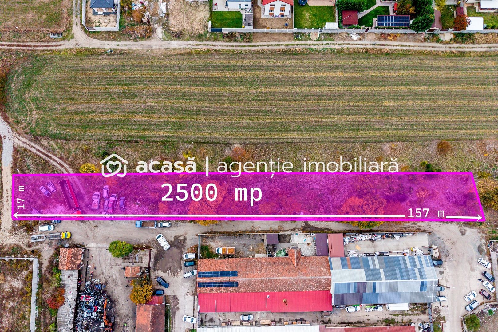Imagine 1 - Teren de 2500 mp cu posibilitate de parcelare în Bujac Arad