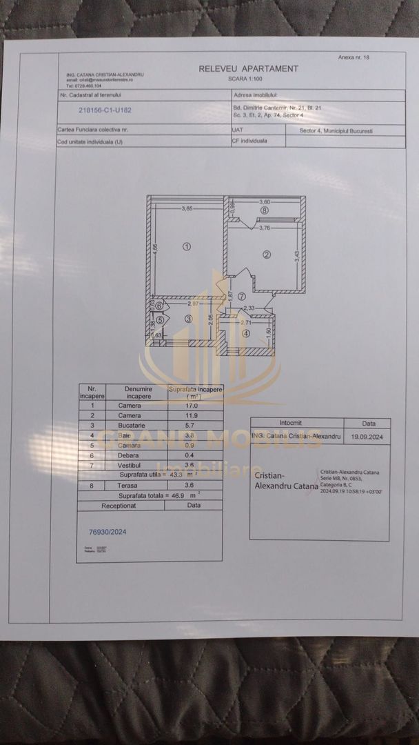 Apartament 2 camere decomandat  NERENOVAT BD DIMITRIE  CANTEMIR - imaginea 5