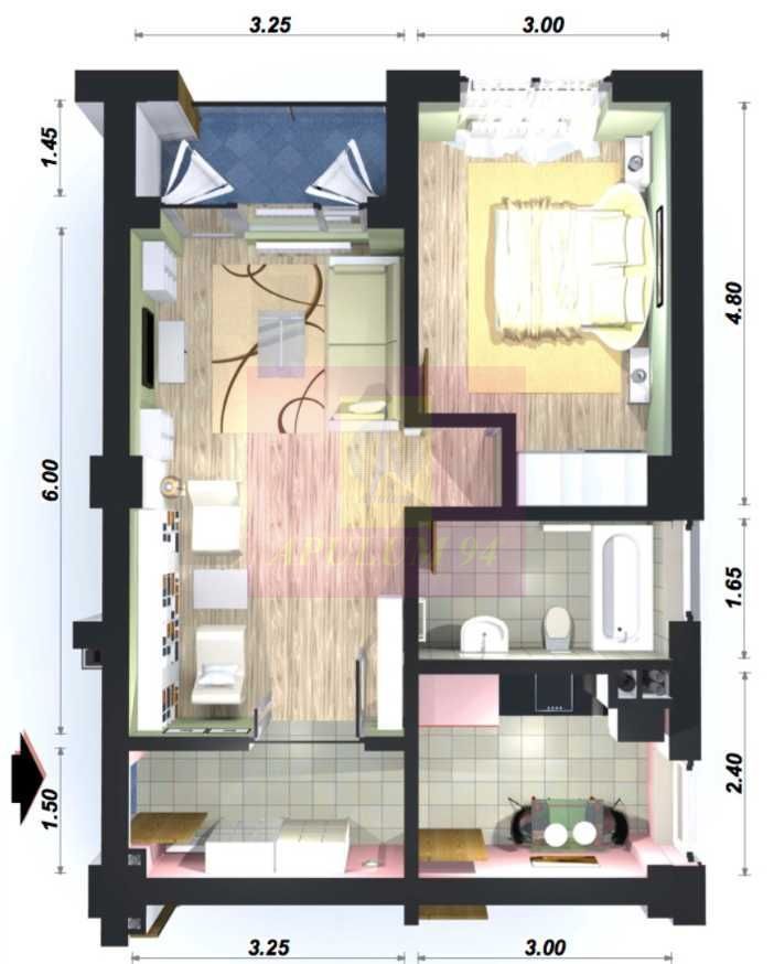 Apartament doua camere de vânzare Giulesti - imaginea 8