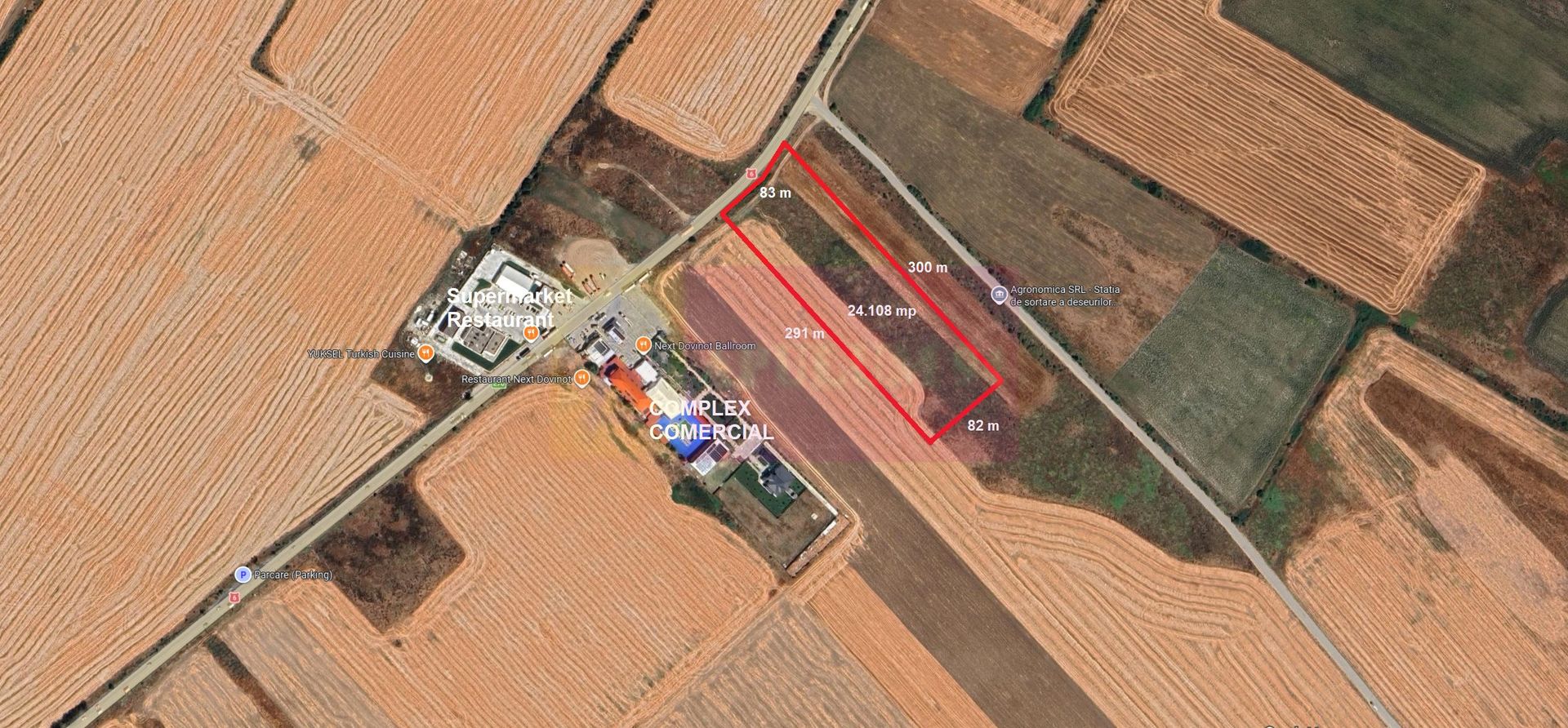 Teren Mihailesti E70- DN6 langa Dovinot.