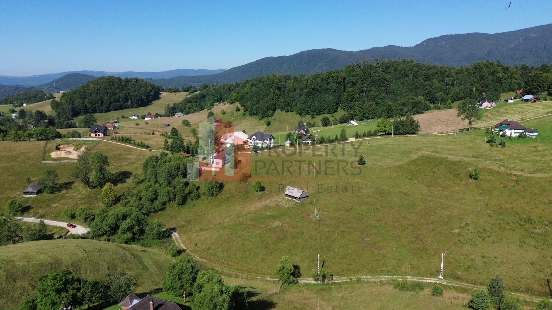 Teren intravilan 3.908 mp în Ciocanu – vedere panoramică spre Munții Bucegi - imaginea 3