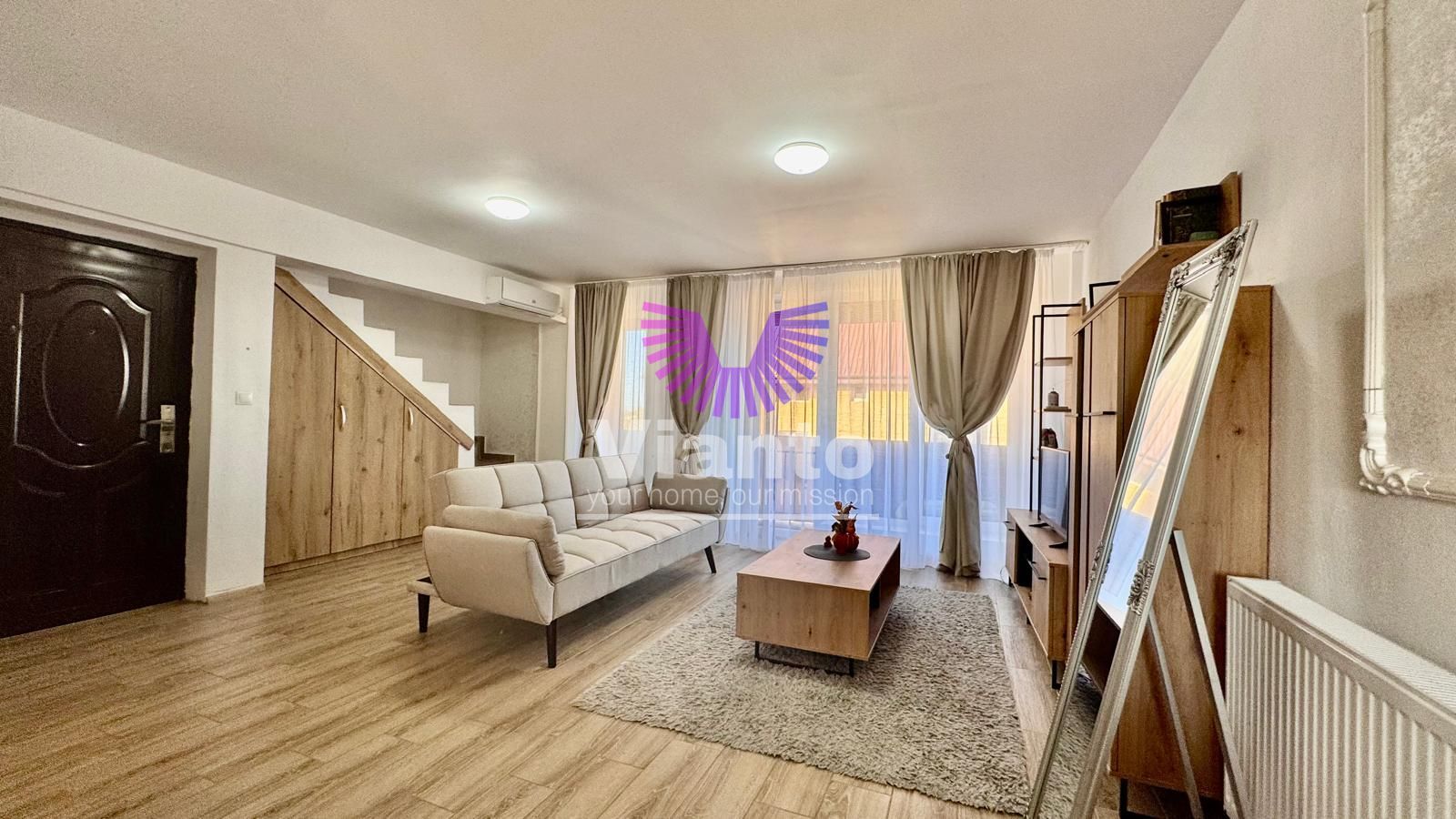 Apartament 3 camere mobilat si utilat compet - Zona sub-Arini - Calea Poplacii