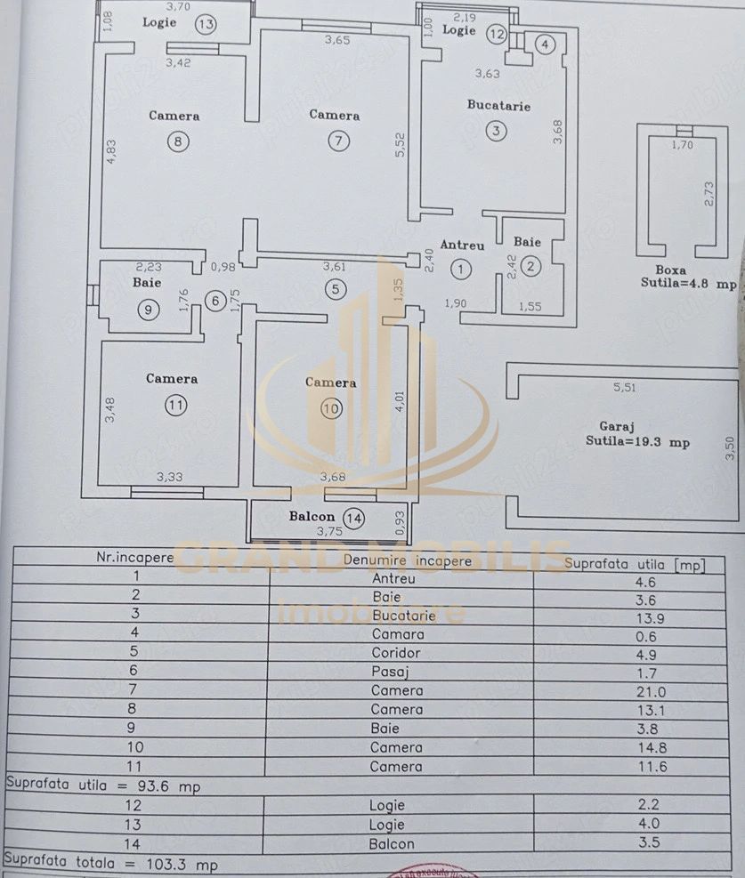 Apartament 4 camere decomandat | Zona Kiriac Timișoara | Garaj și boxă - imaginea 10