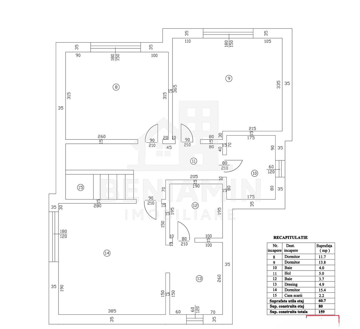 Casa P+1 Living-Bucatarie-3 Dormitoare-Toate utilitatile-Disponibila - imaginea 11