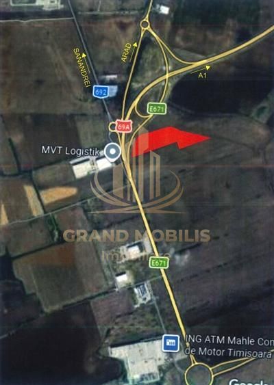 Teren Intravilan Industrial 4.75 Ha – Poziție Strategică DN69 (Timișoa