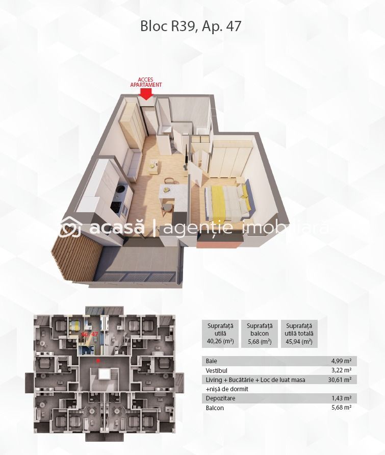 Imagine 9 - Apartament in complex rezidențial ARED
