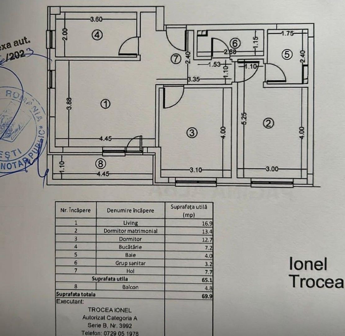 De vanzare apartament premium 3 camere | 2 băi bloc nou 2023 zonă Păcii A266