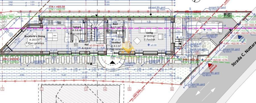 Teren cu Autorizatie - Andrei Muresanu- casa 150mp - imaginea 2