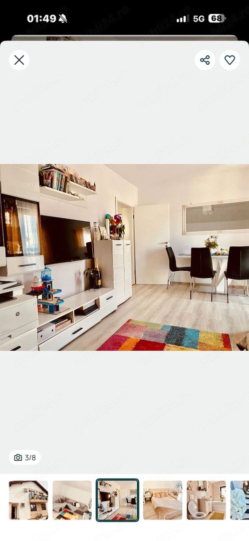 Apartament 2 camere complet mobilat situat la etaj 1 în Giroc - imaginea 6