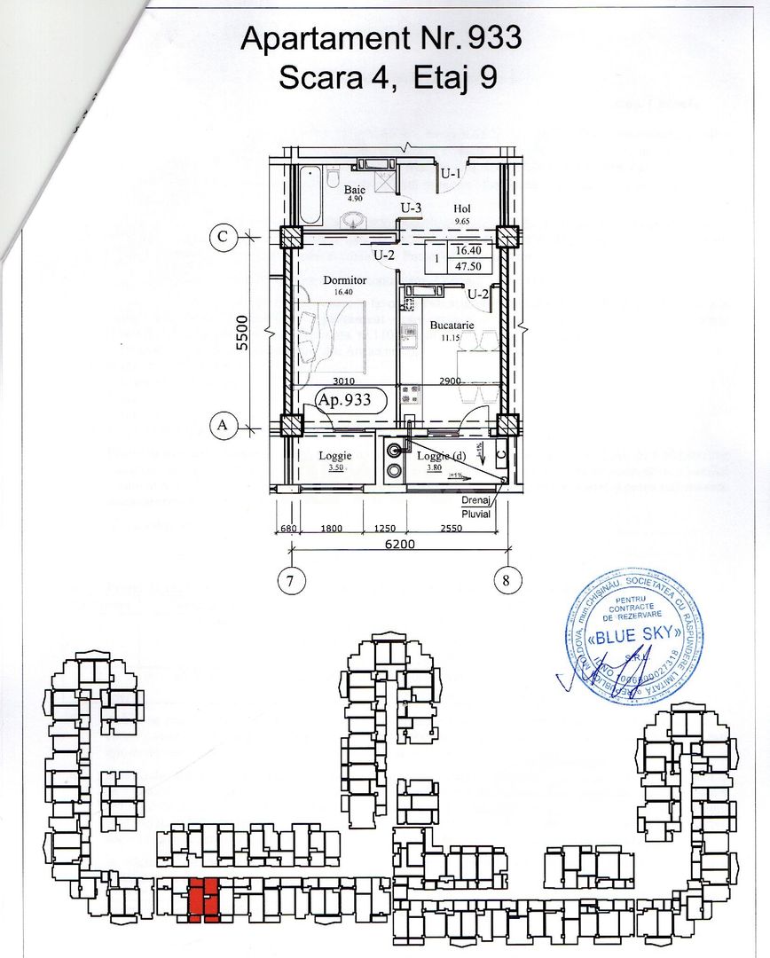 Newton House Grădina Botanică | 47,50 m² | 2 Logii | Etaj 9 - imaginea 2