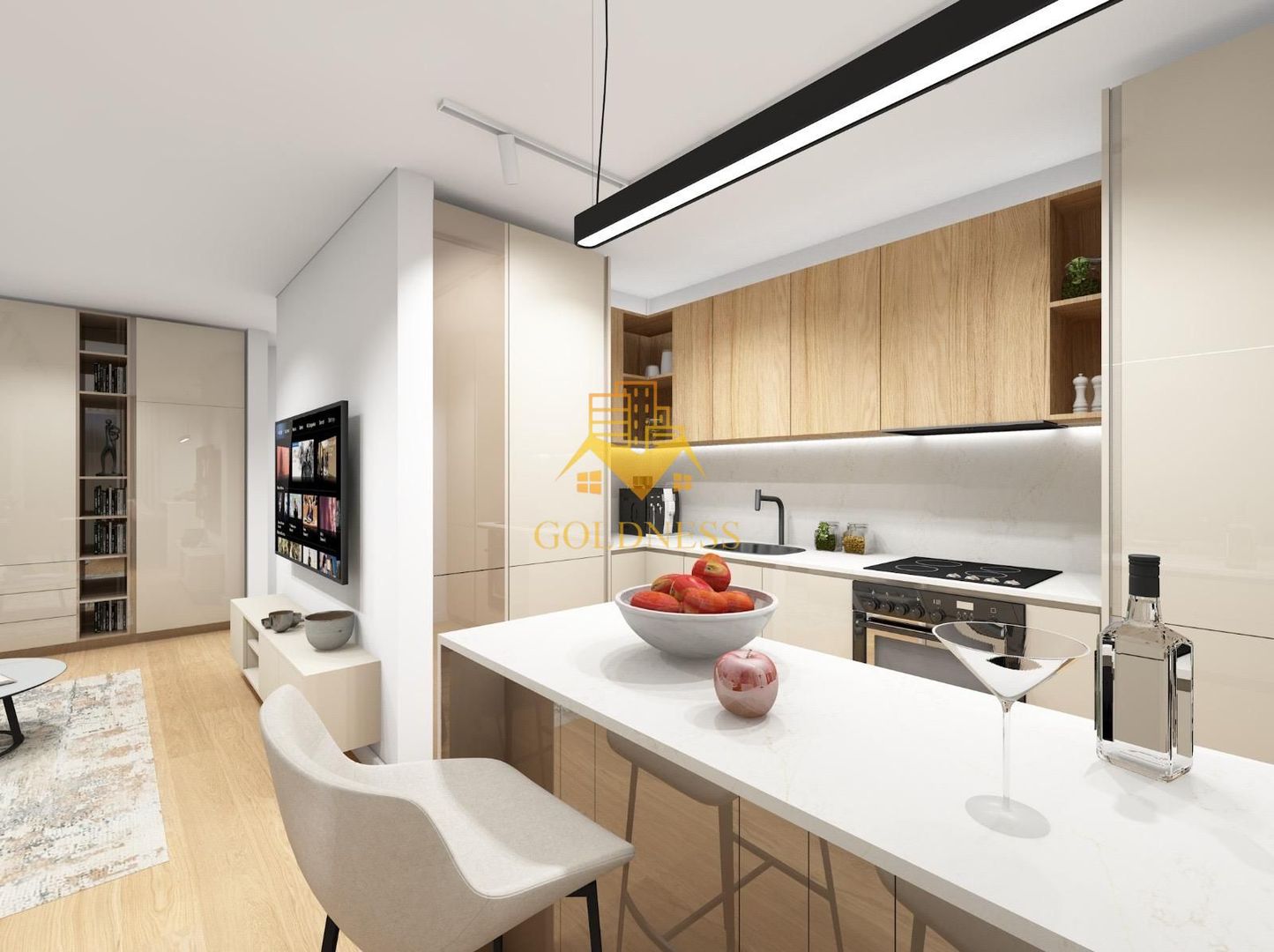 2 camere, LUX, AC, parcare, bloc nou, Plopilor Zona Parcul Rozelor - imaginea 8