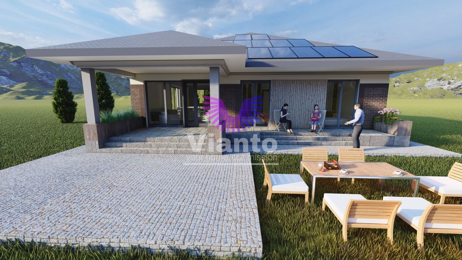 Casa Individuala Premium cu 4 Camere-120mpu si Teren 500mp in Sura Mica