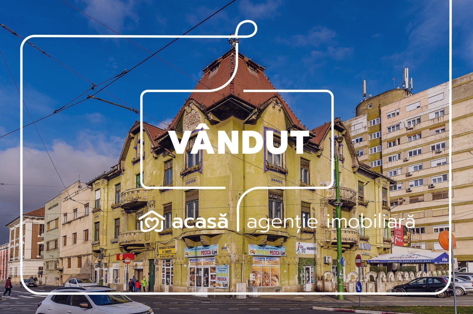 VÂNDUT! Apartament 4 camere, etaj 1, în Palatul Steiner, Arad