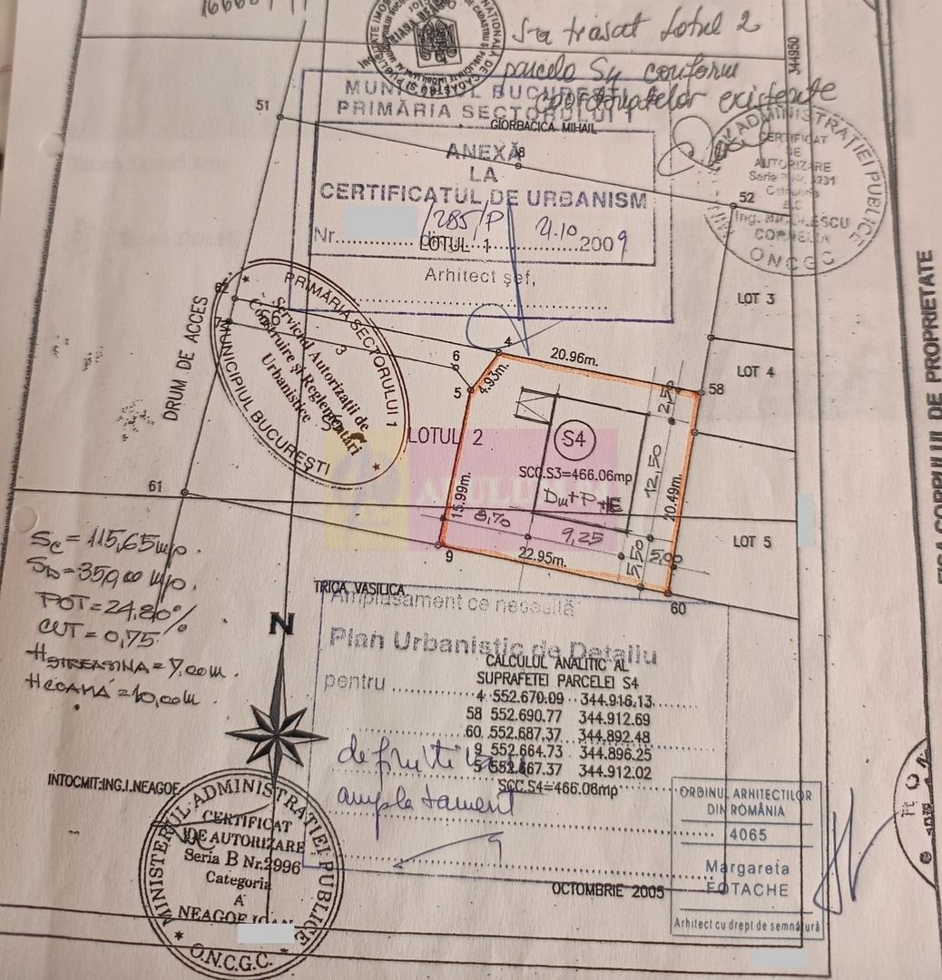 Vanzare teren in zona Sisesi constructie casa