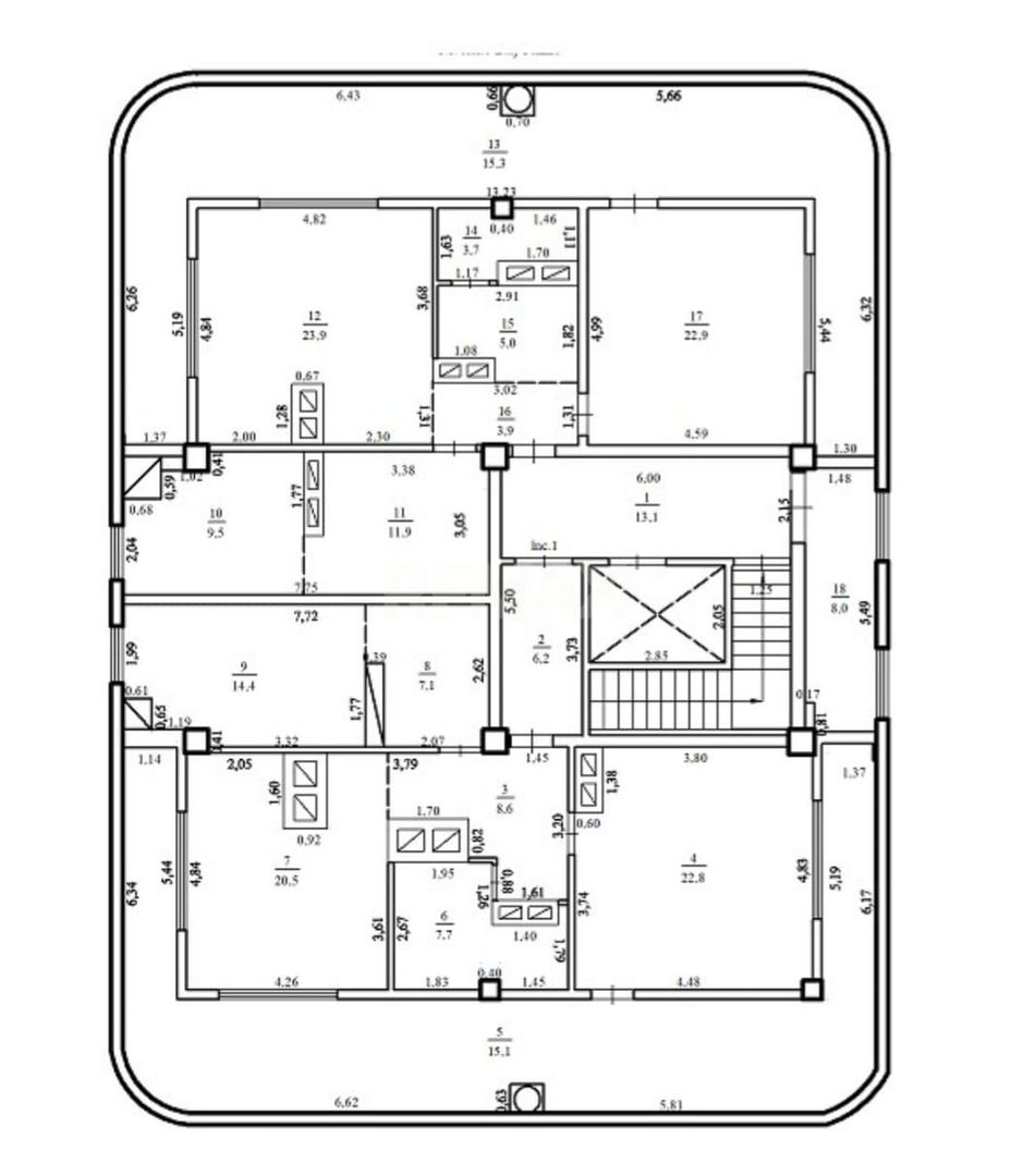 Penthouse 219,6 m² în Buiucani | Terase generoase | Lift direct - imaginea 22