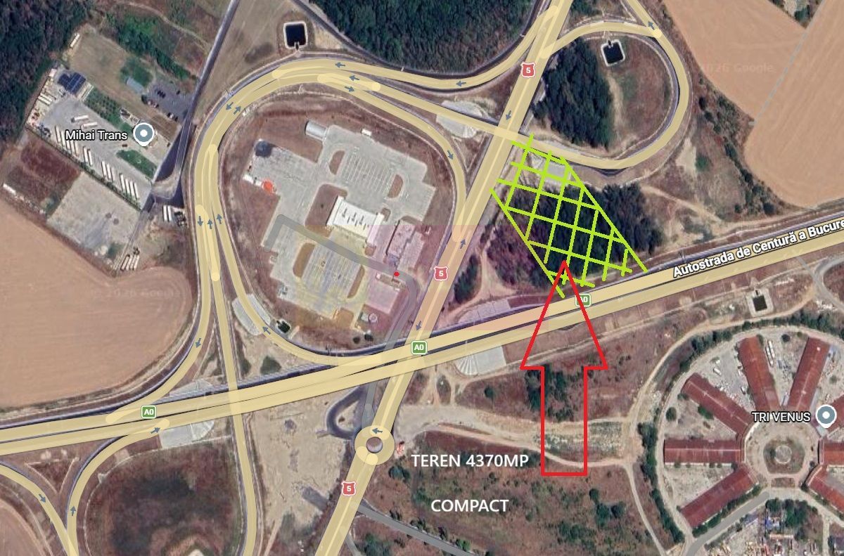 Teren la Joncțiunea dintre A0 și DN5