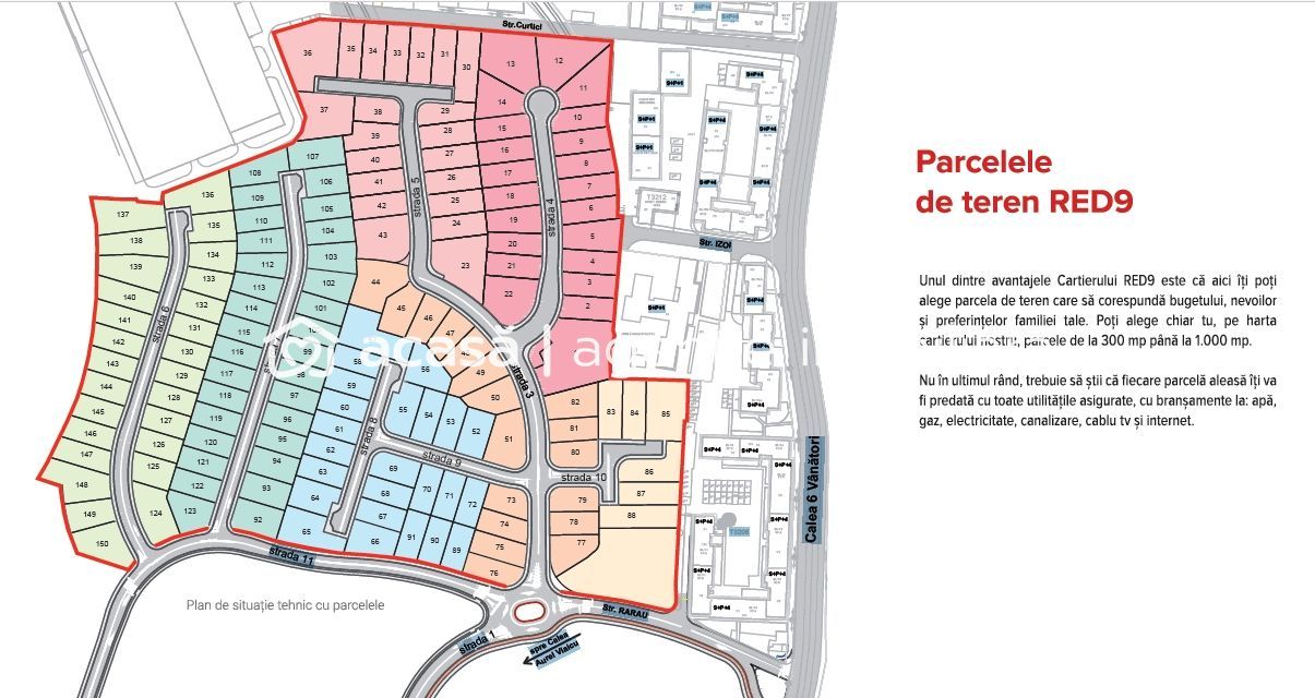 Imagine 7 - Teren pentru construcție de case, în ARED CITY.