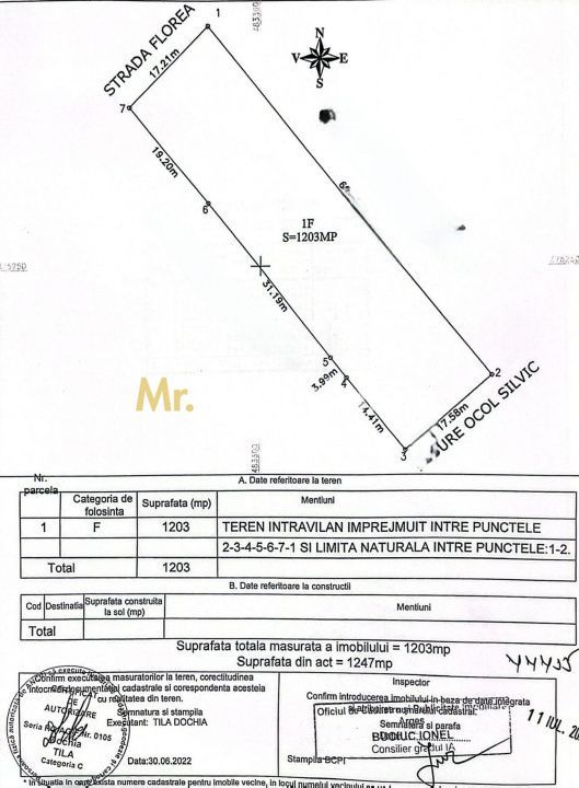 Teren intravilan 1203 mp Bascov-Florea zona Superba - imaginea 6