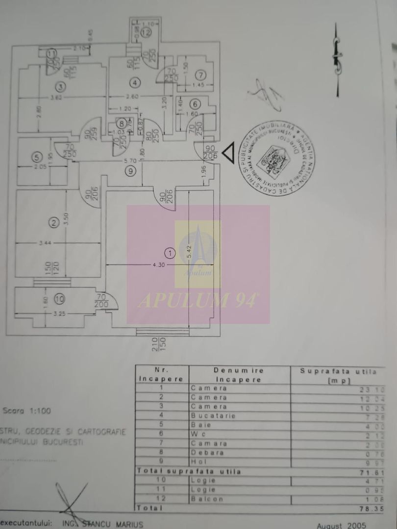 Apartament 3 camere Unirii-Goga - imaginea 10