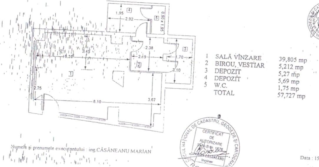 Magheru Lido spațiu comercial 116 mp, parter + subsol, vitrină - imaginea 3