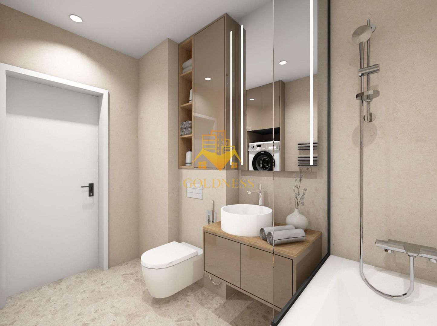 2 camere, LUX, AC, parcare, bloc nou, Plopilor Zona Parcul Rozelor - imaginea 6